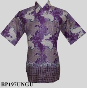 BP197 Ungu, Kemeja batik pria 91