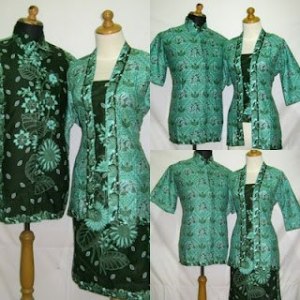 D838 hijau, Sarimbit batik model dress setelan atasan dan rok Rp 187.000,-
