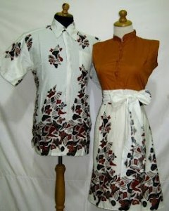 D839 Coklat, Sarimbit batik model dress kancing depan, belakang karet, tali pinggan nempel Rp 175.000,-