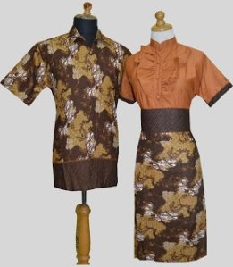 D867 Coklat, Sarimbit Batik Model Dress Kancing Depan, Belakang Karet, Obi Bisa Dilepas Rp 182.000,-