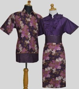 D867 Ungu, Sarimbit Batik Model Dress Kancing Depan, Belakang Karet, Obi Bisa Dilepas Rp 182.000,-