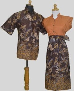 D875 Coklat, Sarimbit Batik Model Dress Kancing Depan, Belakang Karet Rp 182.000,-