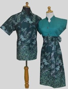 D875 Hijau, Sarimbit Batik Model Dress Kancing Depan, Belakang Karet Rp 182.000,-