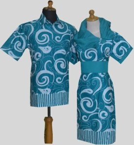 D888 Tosca, Sarimbit Batik Model Dress Tali Serut di Dada, Belakang Karet Rp 182.000,-
