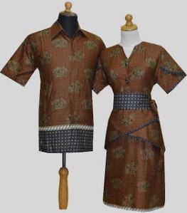 D914 Coklat, Sarimbit Batik Model Dress Kancing Depan, Obi Bisa Dilepas Rp 182.000,-