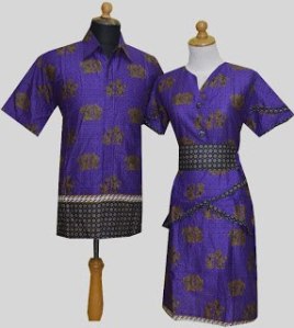 D914 Ungu, Sarimbit Batik Model Dress Kancing Depan, Obi Bisa Dilepas Rp 182.000,-