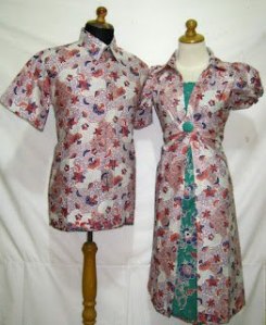 D805 Hijau (motif M), Sarimbit Batik Model Dress Bagian Bawah Rangkap Rp 182.000,-