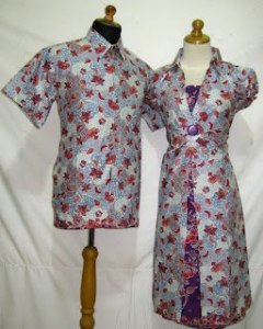 D805 Ungu (motif M), Sarimbit Batik Model Dress Bagian Bawah Rangkap Rp 182.000,-