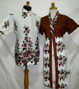 D817 Coklat, Sarimbit Batik Model dress kancing depan, Belakang karet Rp 182.000,-