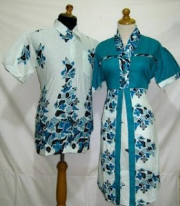D817 Tosca, Sarimbit Batik Model dress kancing depan, Belakang karet Rp 182.000,-