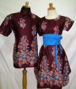 D821 Marun, Sarimbit Batik Model dress tanpa karet belakang, Obi pisah Rp 182.000,-